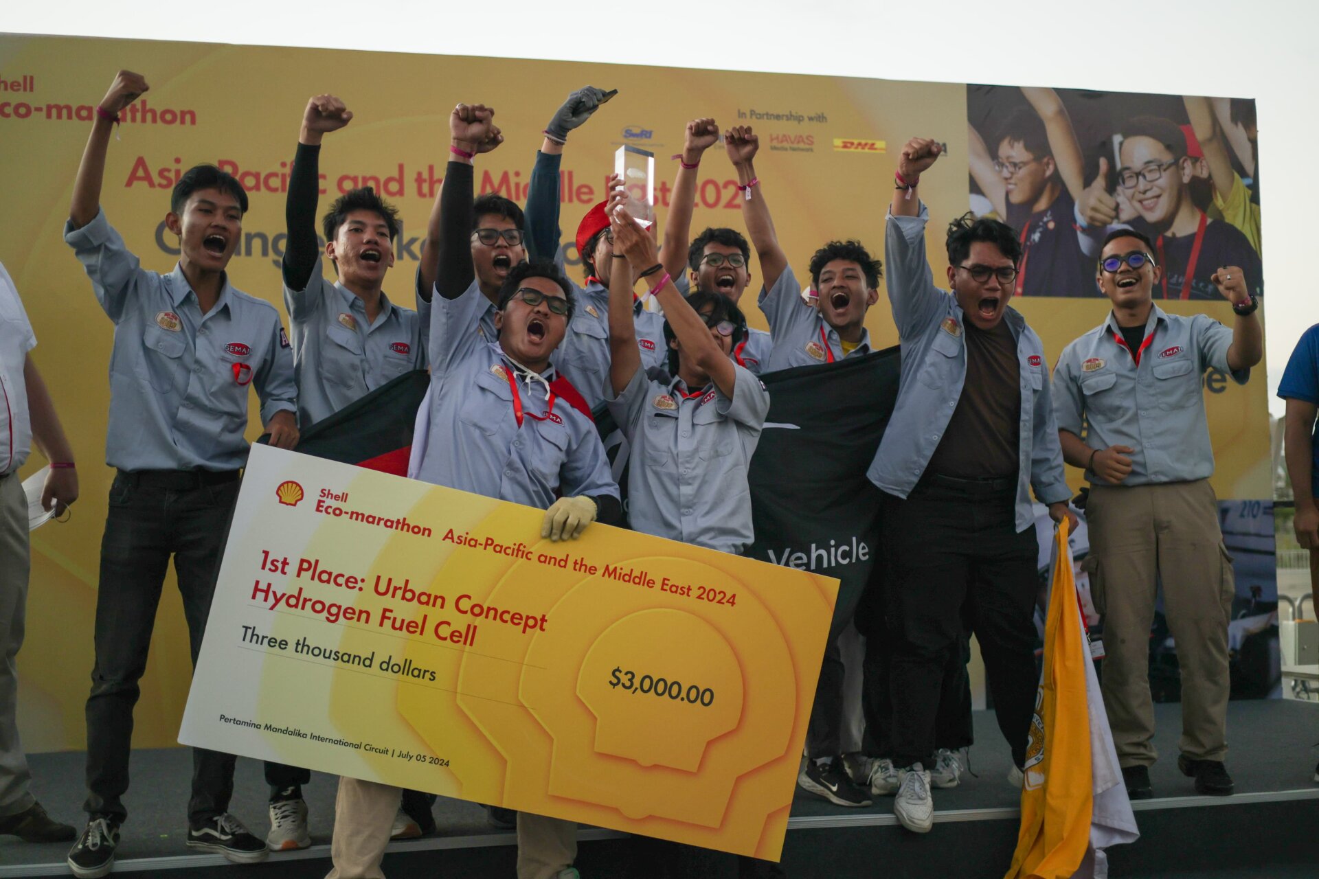 Gadjah Mada University Shell Eco-marathon trophy